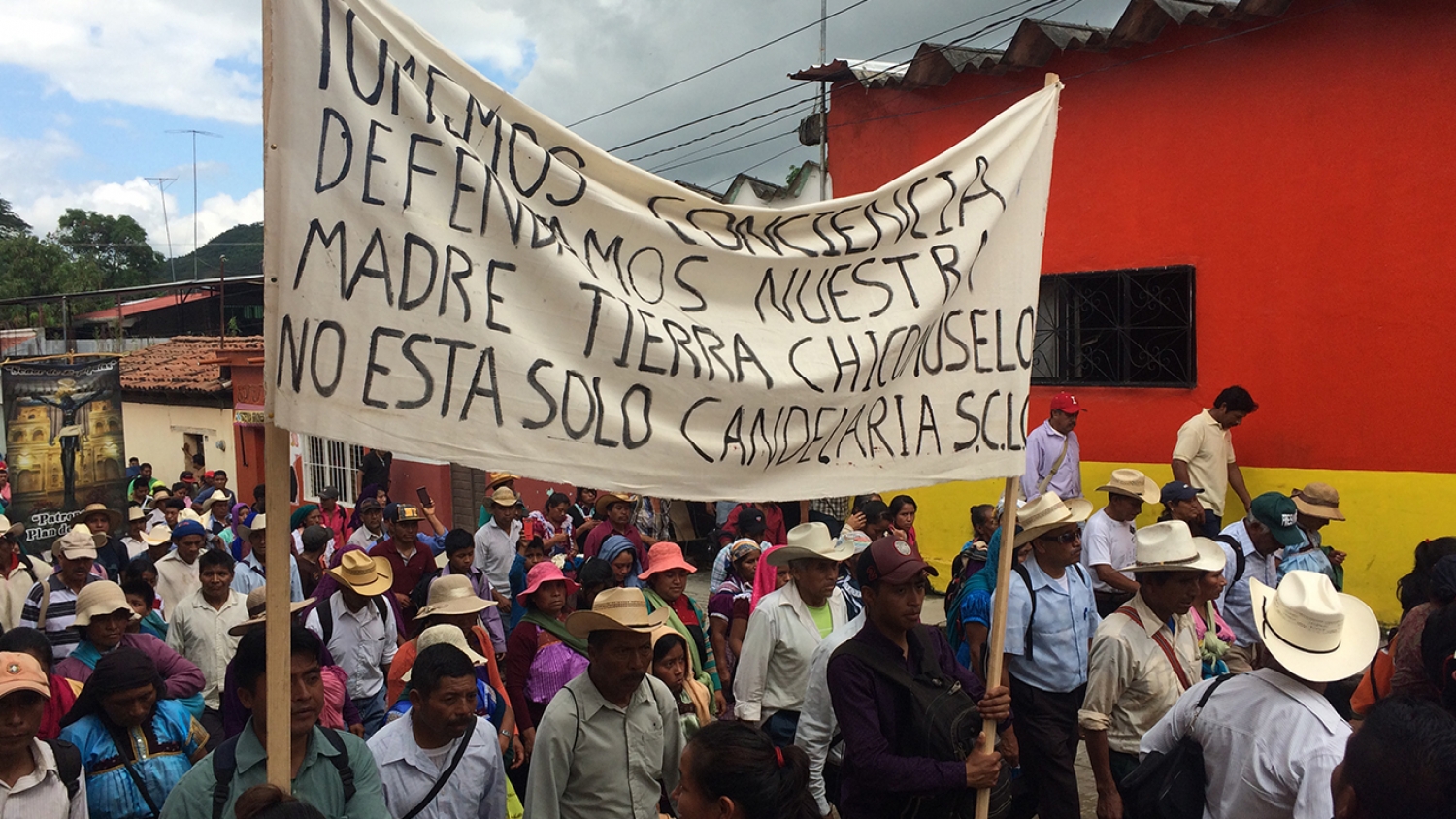 Se manifiestan contra la minería y los proyectos de despojo en Chicomuselo, Chiapas