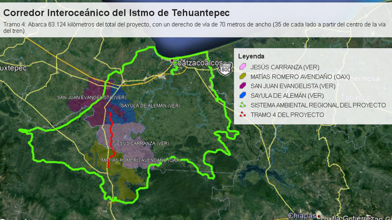 Revela SEMARNAT “tramo 4” del corredor interoceánico del Istmo de Tehuantepec