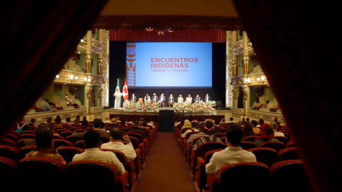 “¡Mienten!”, señalan pueblos doble discurso en los Encuentros Indígenas Canadá-Oaxaca 2021