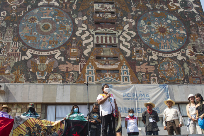 La caravana por la vida y el agua llega a CONAGUA y a la UNAM