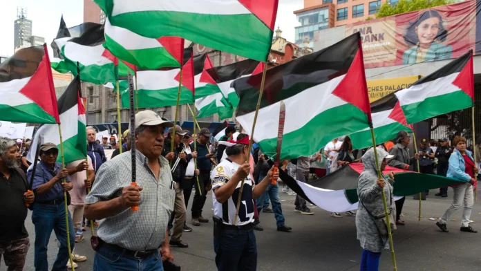 A dos años de la última etapa del genocidio contra palestina, movilización popular exige al gobierno mexicano romper toda relación con el gobierno de Israel